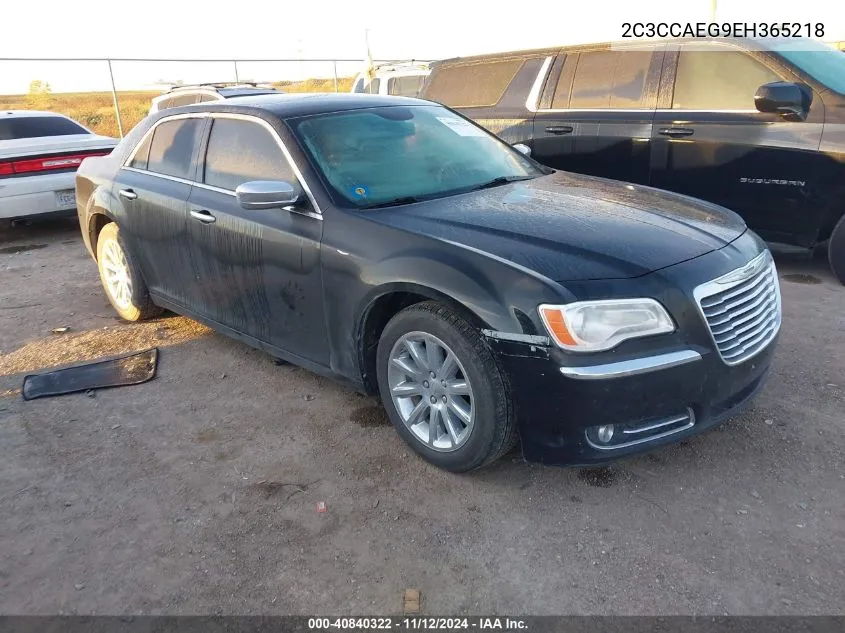 2014 Chrysler 300C VIN: 2C3CCAEG9EH365218 Lot: 40840322