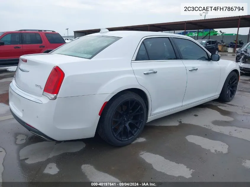 2C3CCAET4FH786794 2015 Chrysler 300C