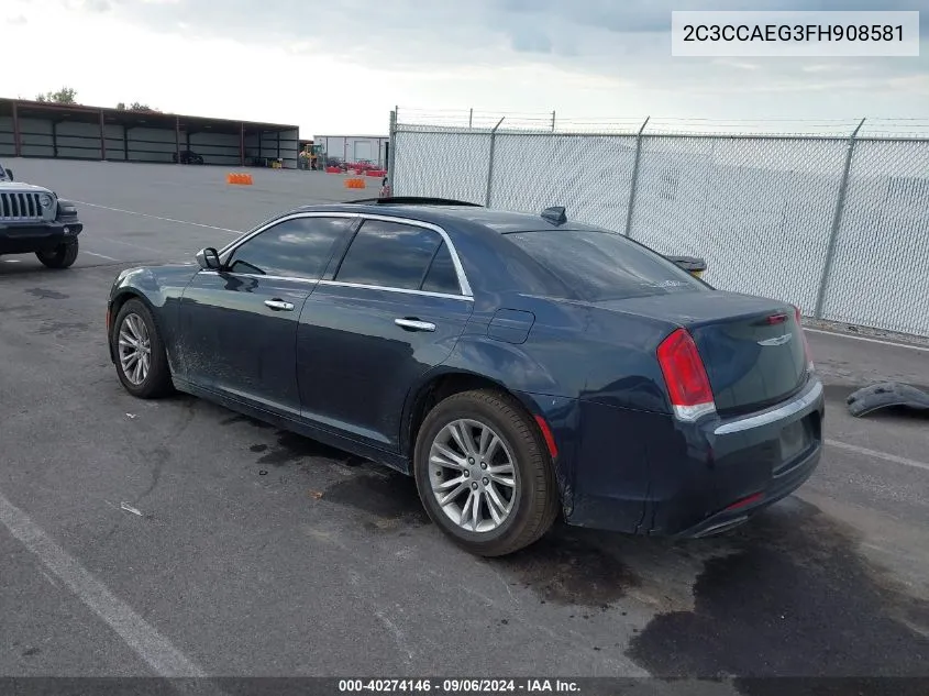 2015 Chrysler 300C VIN: 2C3CCAEG3FH908581 Lot: 40274146