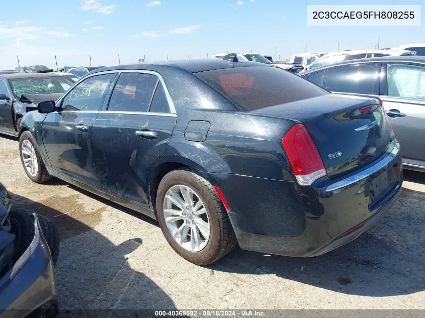 2015 Chrysler 300C VIN: 2C3CCAEG5FH808255 Lot: 40369592