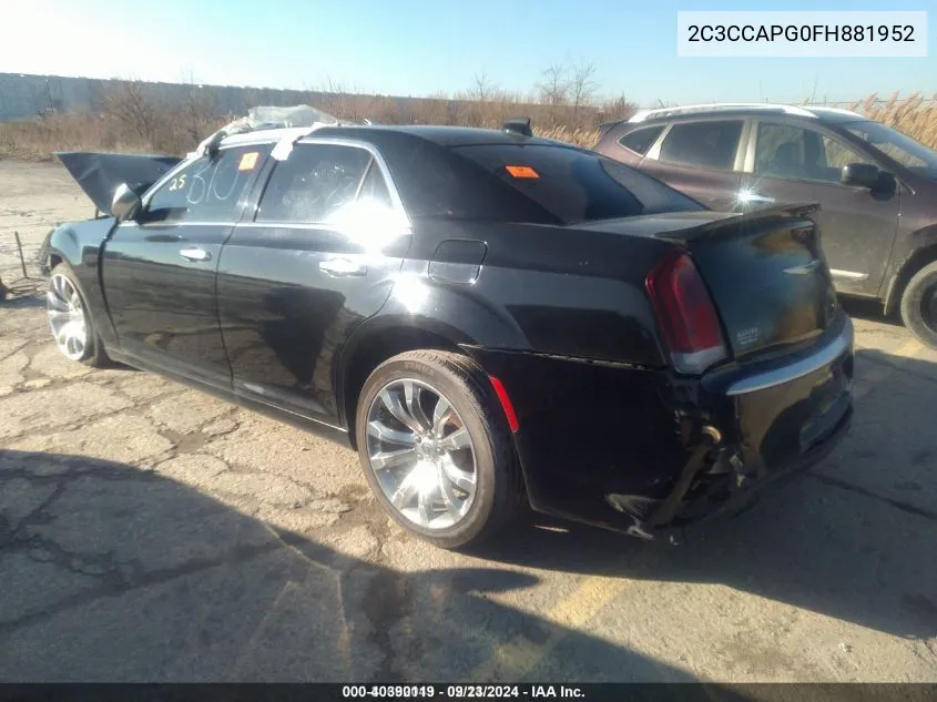 2C3CCAPG0FH881952 2015 Chrysler 300C Platinum