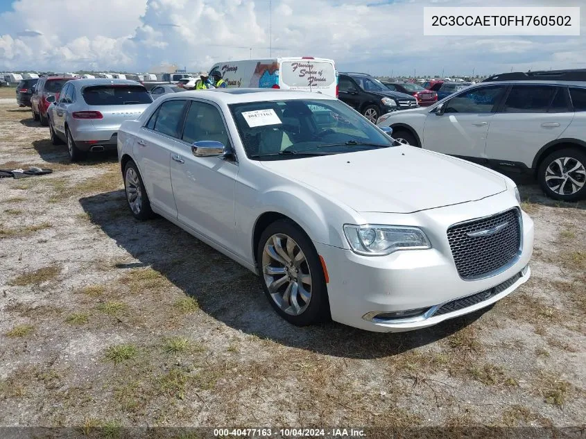 2015 Chrysler 300C VIN: 2C3CCAET0FH760502 Lot: 40477163