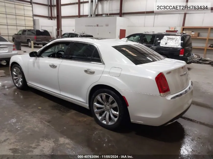 2015 Chrysler 300C VIN: 2C3CCAET2FH763434 Lot: 40763094