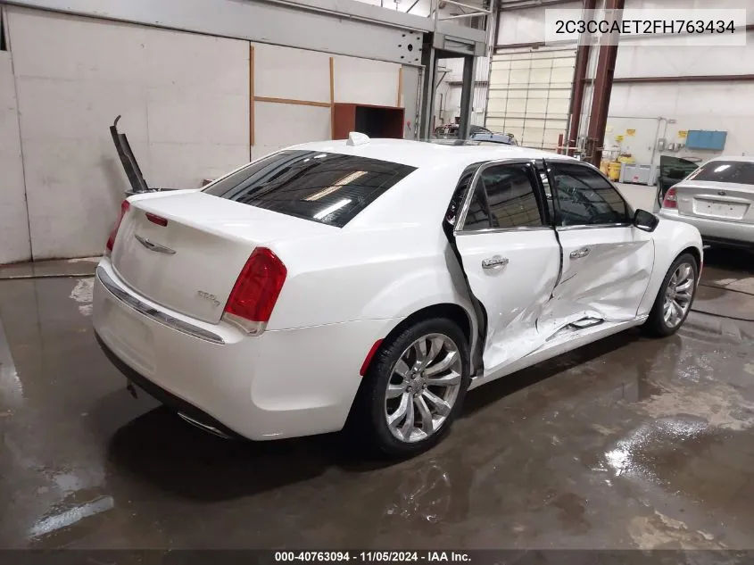 2015 Chrysler 300C VIN: 2C3CCAET2FH763434 Lot: 40763094