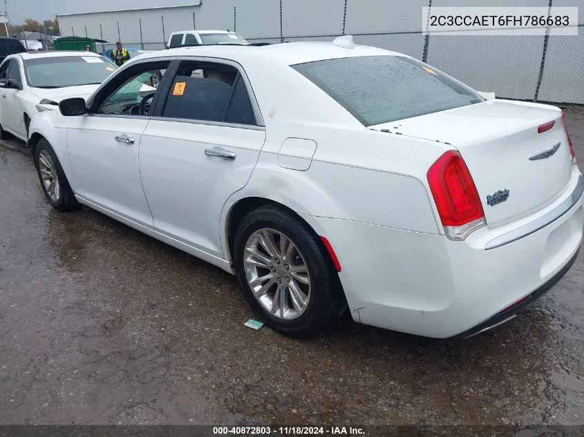 2015 Chrysler 300C VIN: 2C3CCAET6FH786683 Lot: 40872803