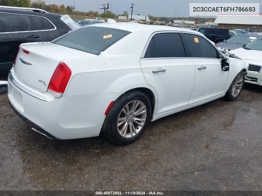 2015 Chrysler 300C VIN: 2C3CCAET6FH786683 Lot: 40872803