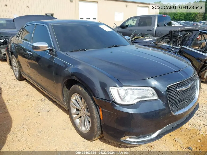 2016 Chrysler 300C VIN: 2C3CCAEG1GH123543 Lot: 39463724