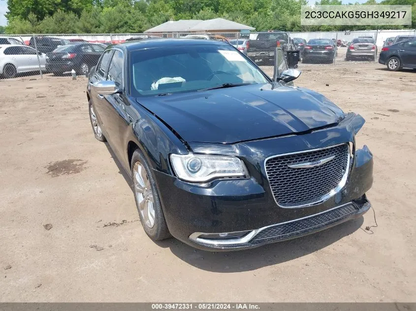 2016 Chrysler 300C Awd VIN: 2C3CCAKG5GH349217 Lot: 39472331