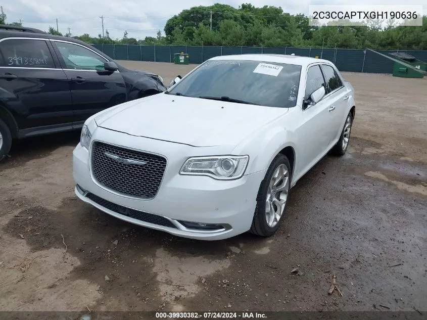 2C3CCAPTXGH190636 2016 Chrysler 300C Platinum