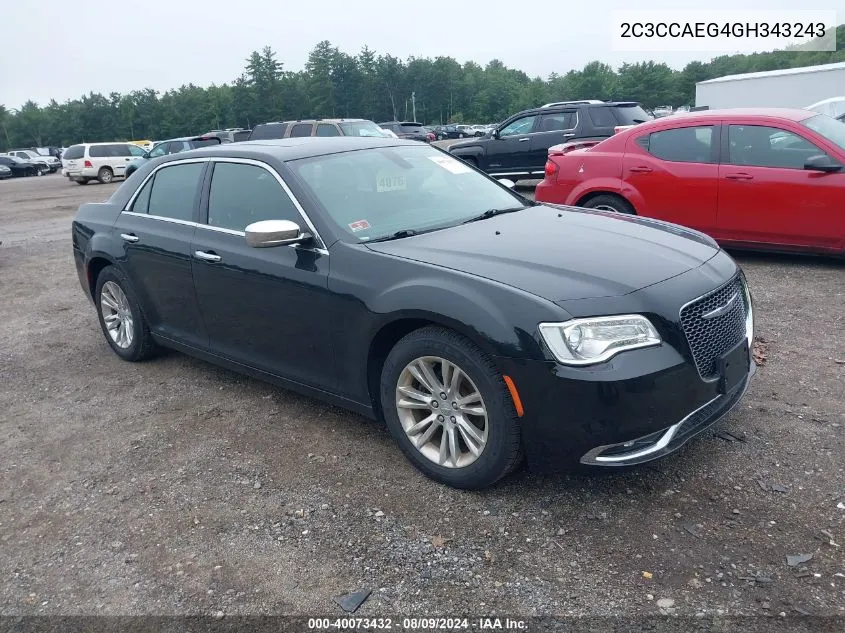 2016 Chrysler 300C VIN: 2C3CCAEG4GH343243 Lot: 40073432