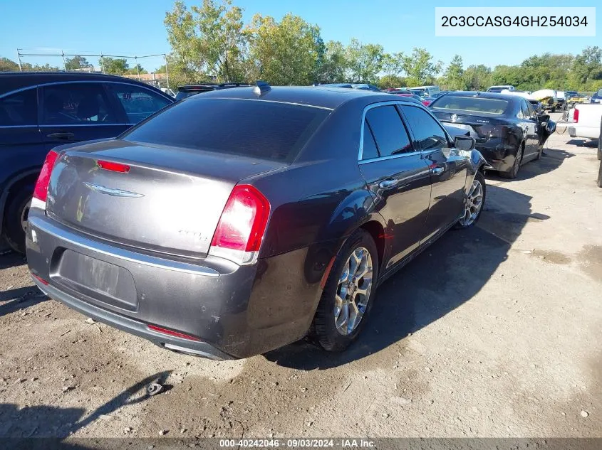 2C3CCASG4GH254034 2016 Chrysler 300C Platinum Awd