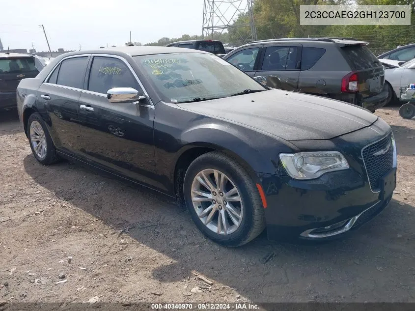 2016 Chrysler 300C VIN: 2C3CCAEG2GH123700 Lot: 40340970