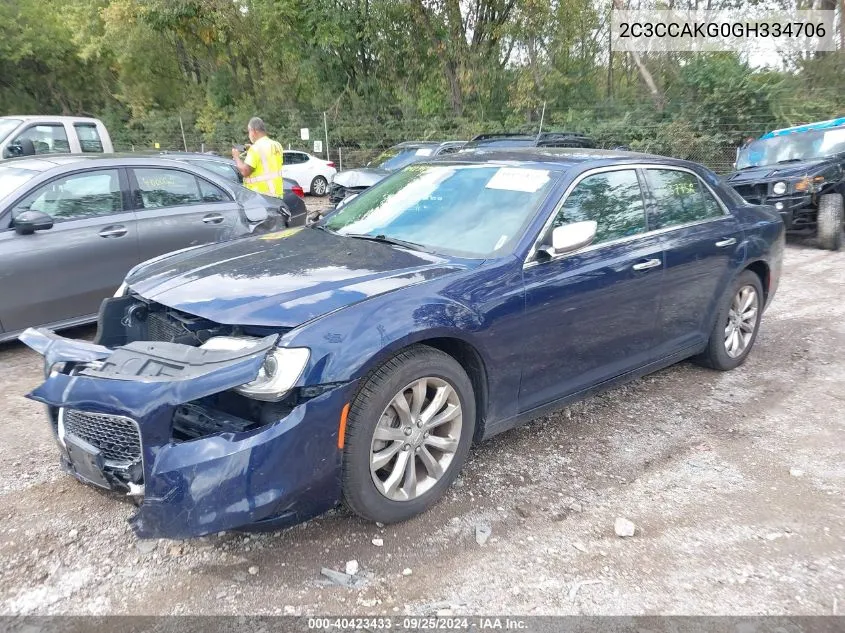 2016 Chrysler 300C Awd VIN: 2C3CCAKG0GH334706 Lot: 40423433