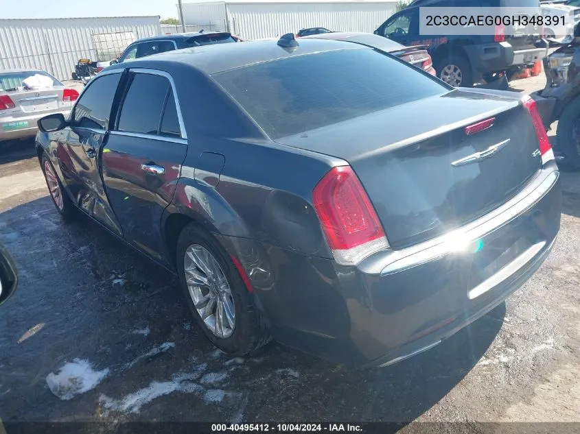 2016 Chrysler 300C VIN: 2C3CCAEG0GH348391 Lot: 40495412