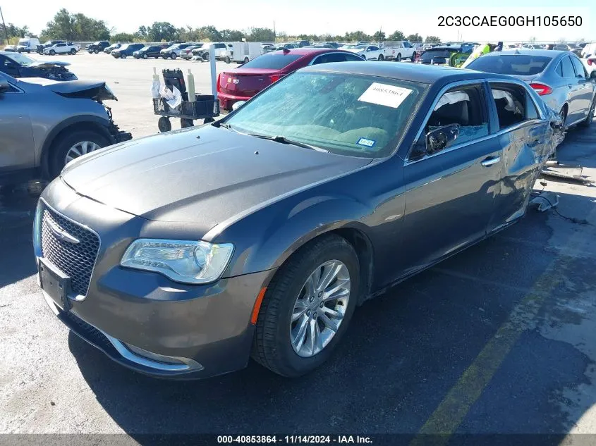 2016 Chrysler 300C VIN: 2C3CCAEG0GH105650 Lot: 40853864