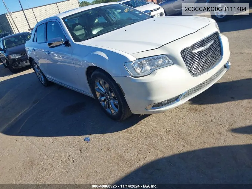 2016 Chrysler 300C Awd VIN: 2C3CCAKG0GH111484 Lot: 40868925