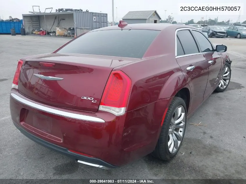 2017 Chrysler 300C VIN: 2C3CCAEG0HH570057 Lot: 39841983