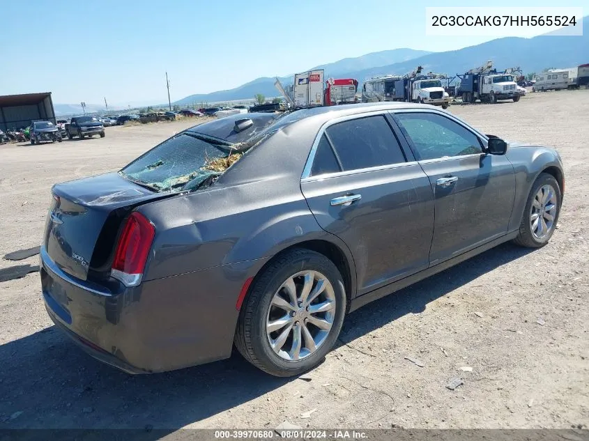 2017 Chrysler 300C Awd VIN: 2C3CCAKG7HH565524 Lot: 39970680