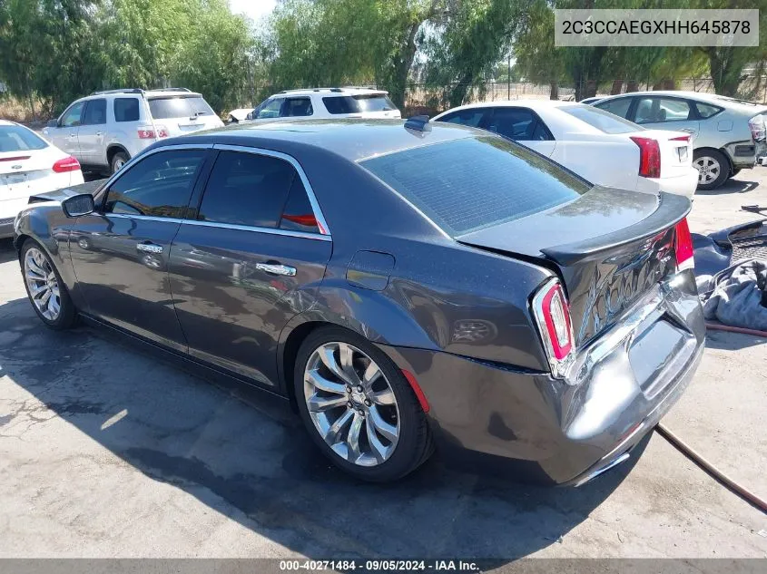 2C3CCAEGXHH645878 2017 Chrysler 300C