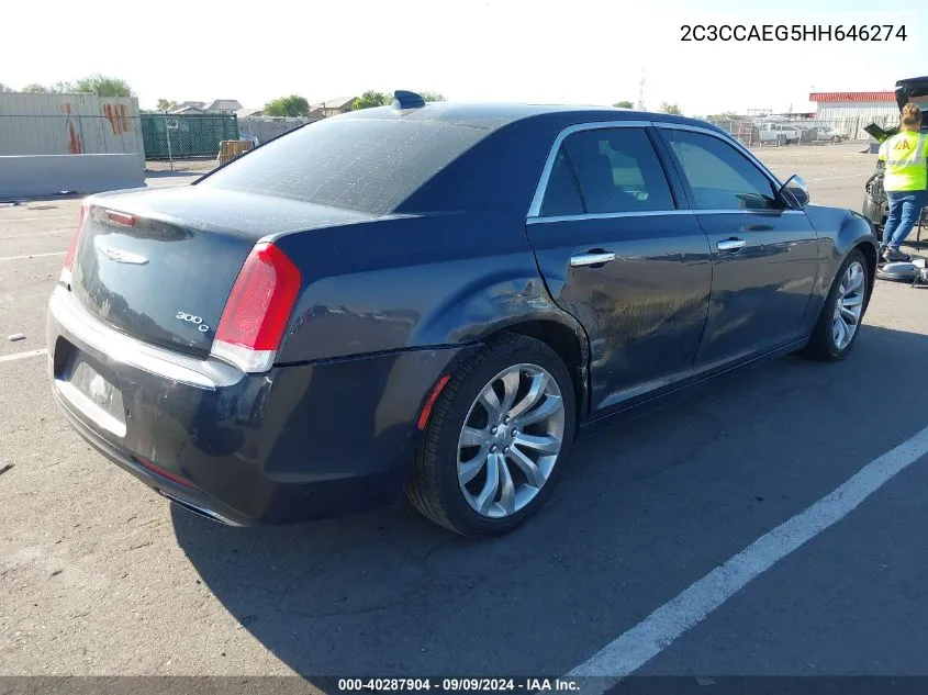 2C3CCAEG5HH646274 2017 Chrysler 300C