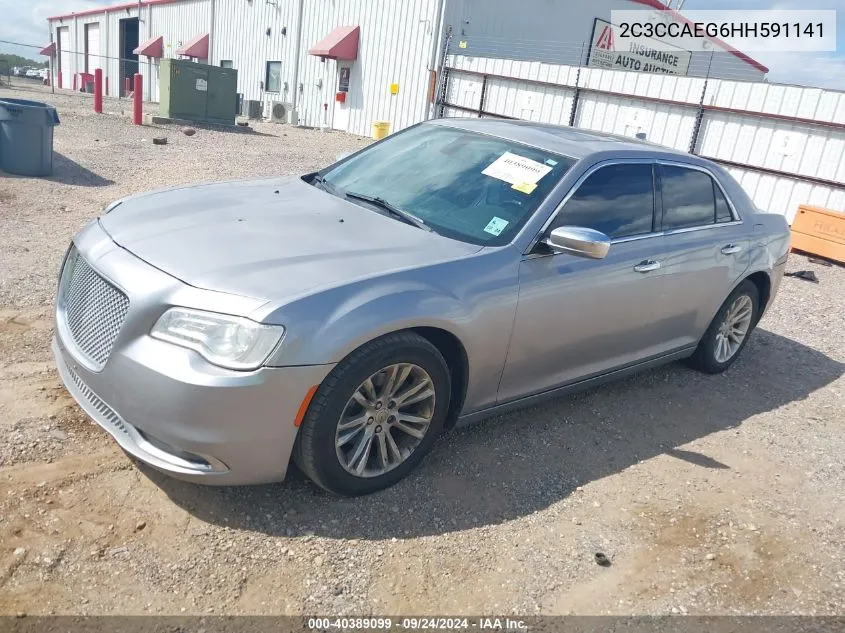 2017 Chrysler 300C VIN: 2C3CCAEG6HH591141 Lot: 40389099