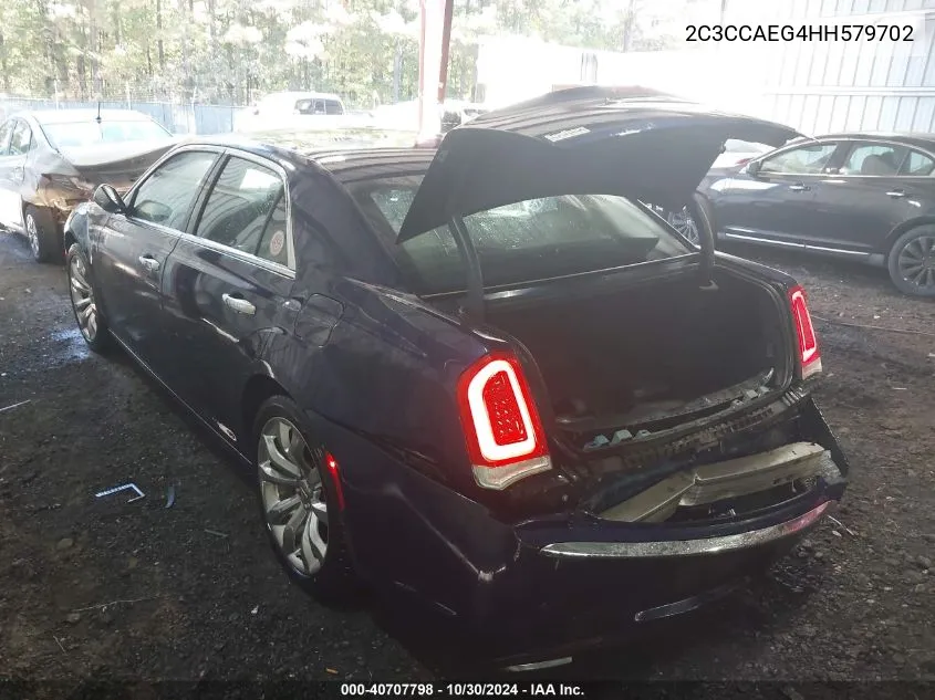 2017 Chrysler 300C VIN: 2C3CCAEG4HH579702 Lot: 40707798