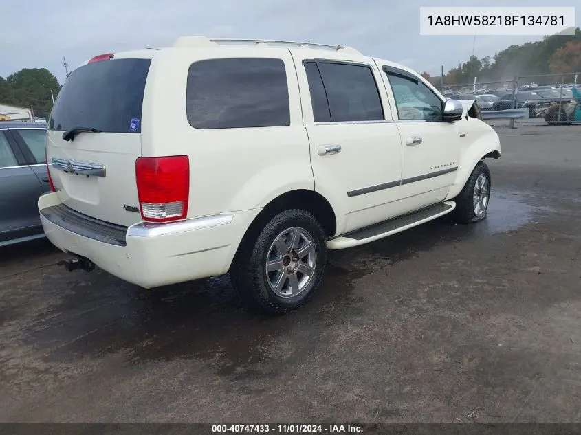 2008 Chrysler Aspen Limited VIN: 1A8HW58218F134781 Lot: 40747433