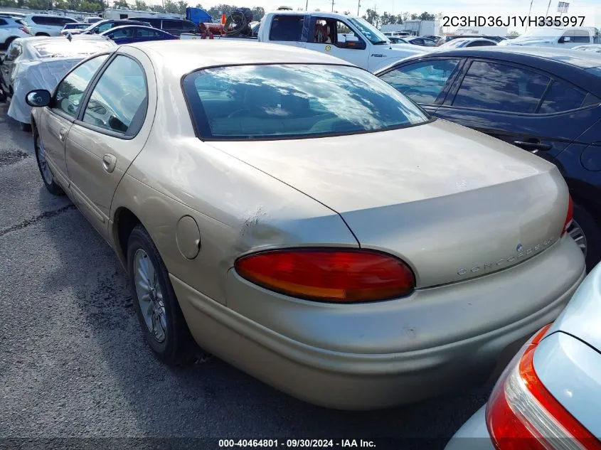 2000 Chrysler Concorde Lxi VIN: 2C3HD36J1YH335997 Lot: 40464801