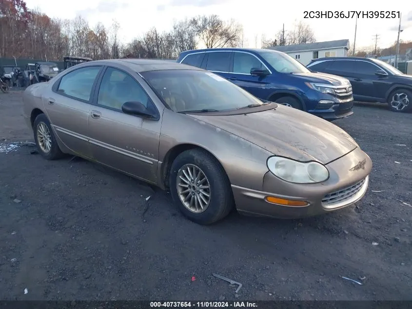 2000 Chrysler Concorde Lxi VIN: 2C3HD36J7YH395251 Lot: 40737654