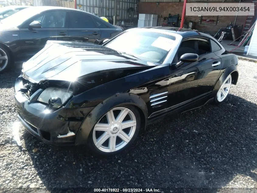 2004 Chrysler Crossfire VIN: 1C3AN69L94X003454 Lot: 40178922