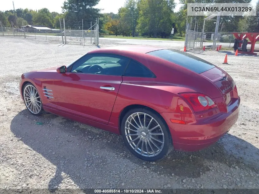 2004 Chrysler Crossfire VIN: 1C3AN69L44X013289 Lot: 40585514