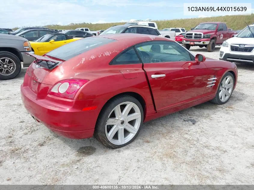 2004 Chrysler Crossfire VIN: 1C3AN69L44X015639 Lot: 40600135