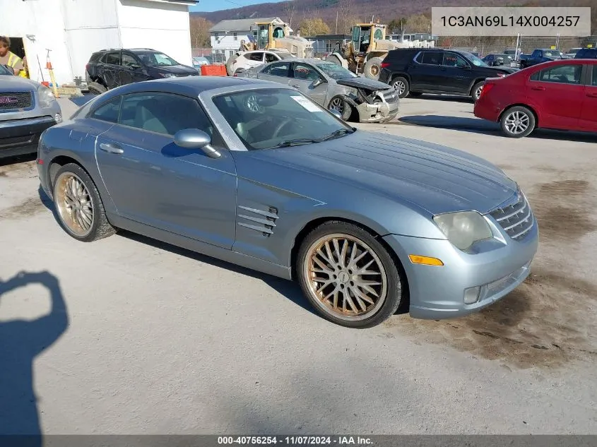 2004 Chrysler Crossfire VIN: 1C3AN69L14X004257 Lot: 40756254