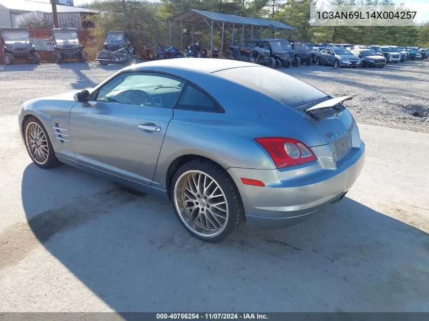 2004 Chrysler Crossfire VIN: 1C3AN69L14X004257 Lot: 40756254