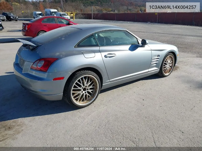 2004 Chrysler Crossfire VIN: 1C3AN69L14X004257 Lot: 40756254