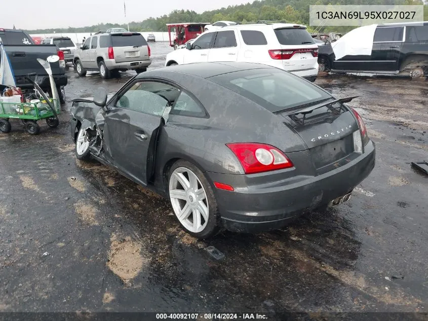 2005 Chrysler Crossfire Limited VIN: 1C3AN69L95X027027 Lot: 40092107