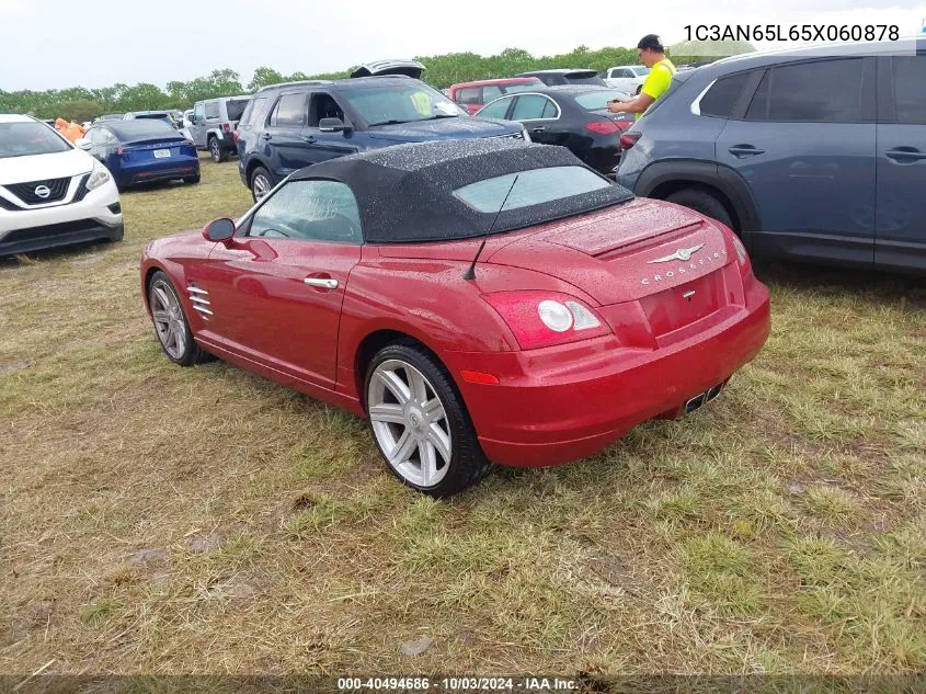 2005 Chrysler Crossfire Limited VIN: 1C3AN65L65X060878 Lot: 40494686