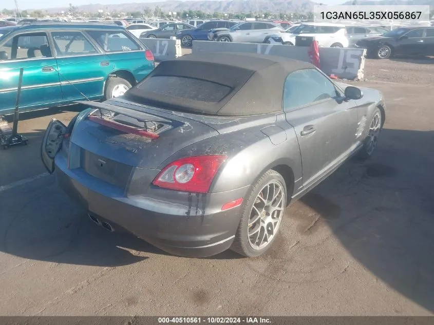 2005 Chrysler Crossfire Limited VIN: 1C3AN65L35X056867 Lot: 40510561