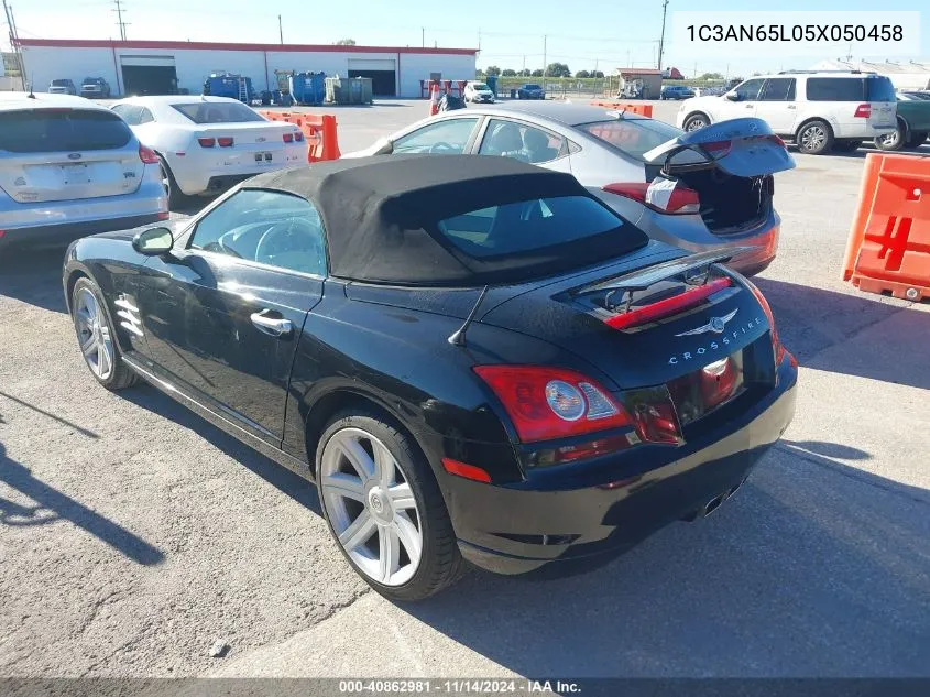 2005 Chrysler Crossfire Limited VIN: 1C3AN65L05X050458 Lot: 40862981