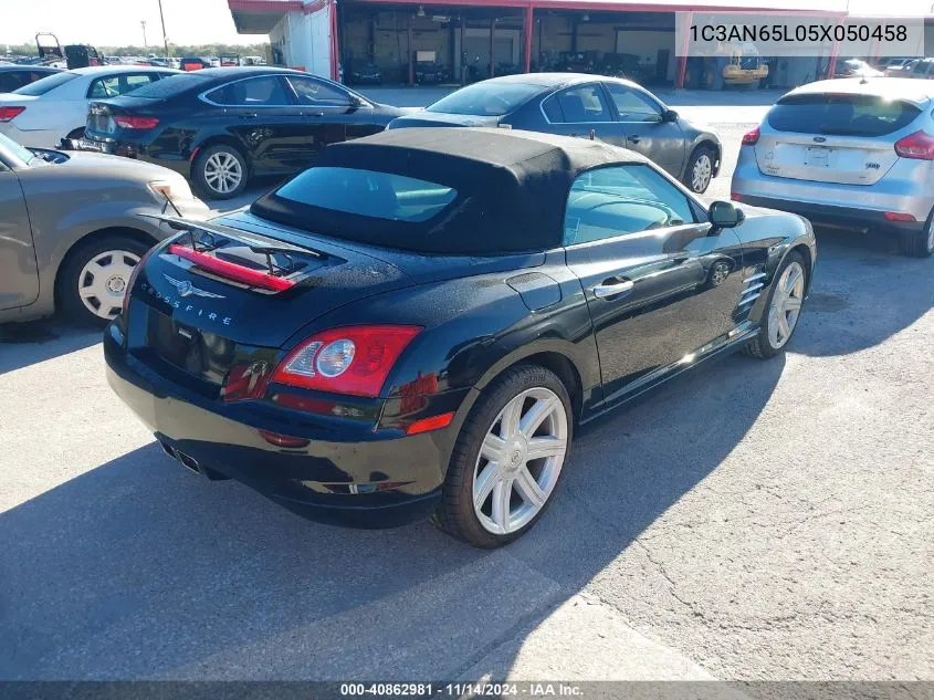 2005 Chrysler Crossfire Limited VIN: 1C3AN65L05X050458 Lot: 40862981