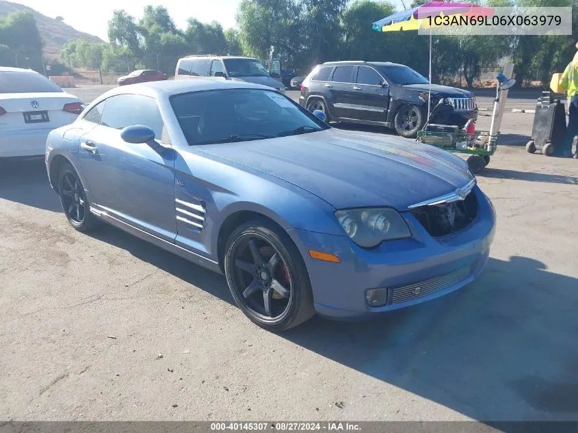 2006 Chrysler Crossfire Limited VIN: 1C3AN69L06X063979 Lot: 40145307