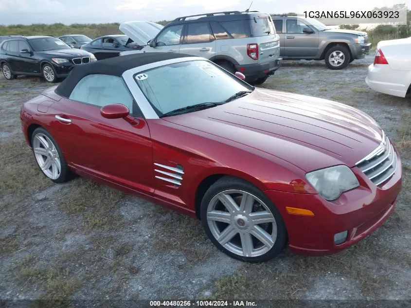 2006 Chrysler Crossfire Limited VIN: 1C3AN65L96X063923 Lot: 40480256