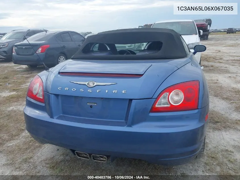 2006 Chrysler Crossfire Limited VIN: 1C3AN65L06X067035 Lot: 40483786