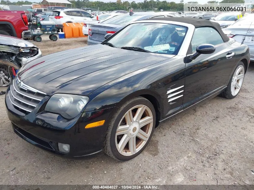 2006 Chrysler Crossfire Limited VIN: 1C3AN65L96X066031 Lot: 40484027