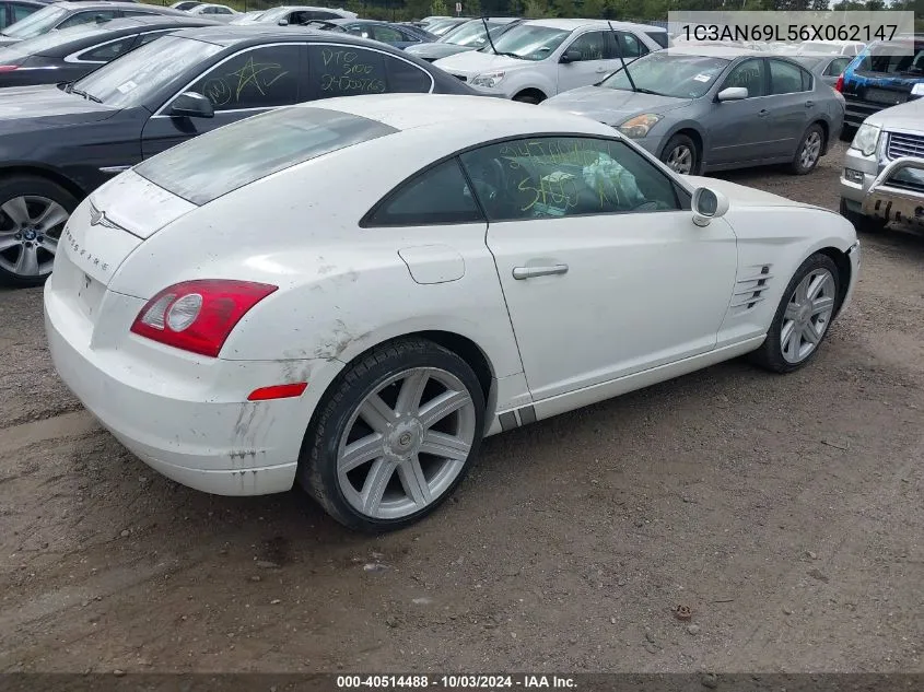 2006 Chrysler Crossfire Limited VIN: 1C3AN69L56X062147 Lot: 40514488