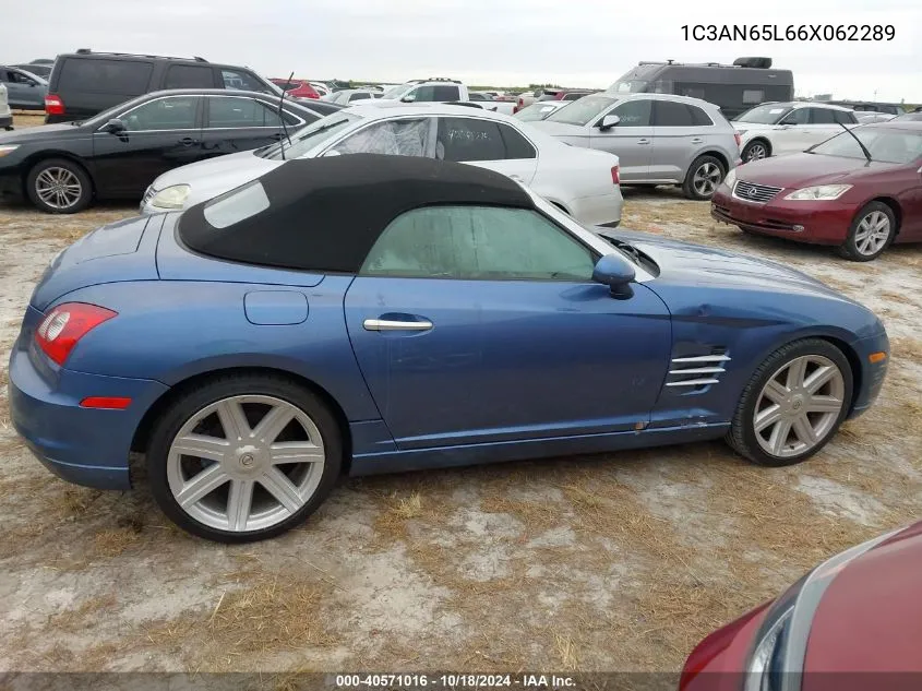 2006 Chrysler Crossfire Limited VIN: 1C3AN65L66X062289 Lot: 40571016