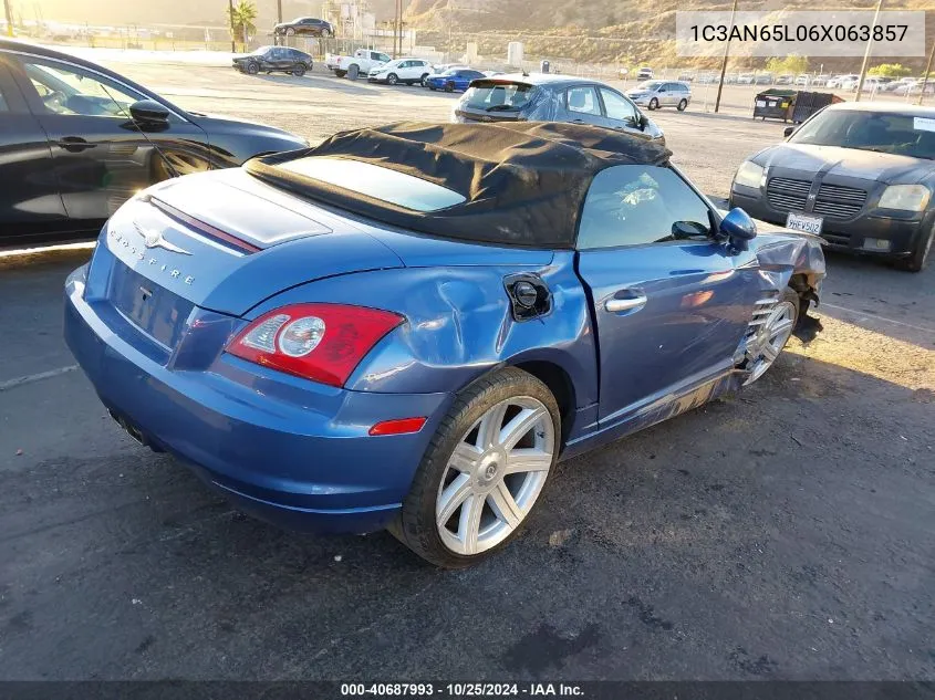 2006 Chrysler Crossfire Limited VIN: 1C3AN65L06X063857 Lot: 40687993