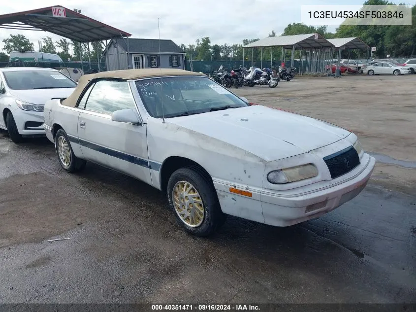 1995 Chrysler Lebaron Gtc VIN: 1C3EU4534SF503846 Lot: 40351471