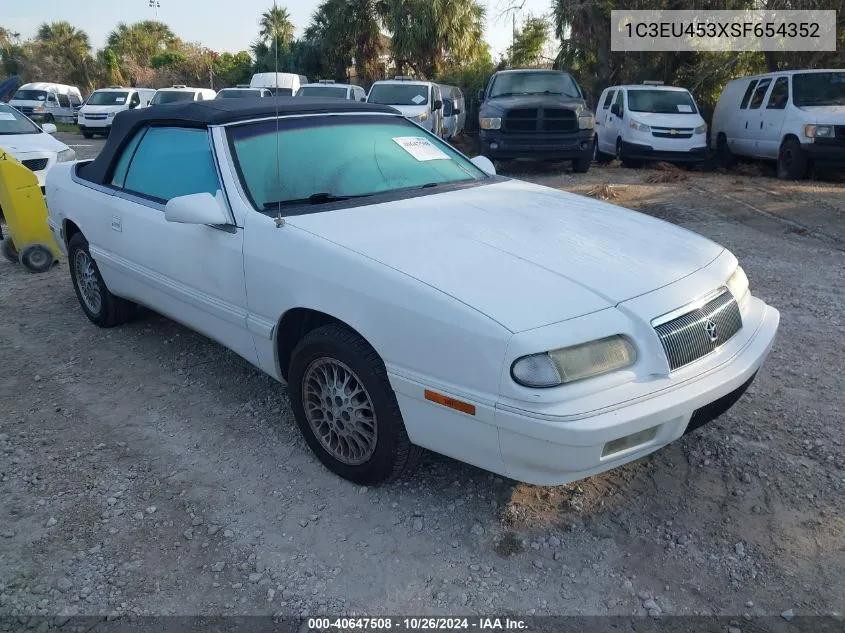 1995 Chrysler Lebaron Gtc VIN: 1C3EU453XSF654352 Lot: 40647508