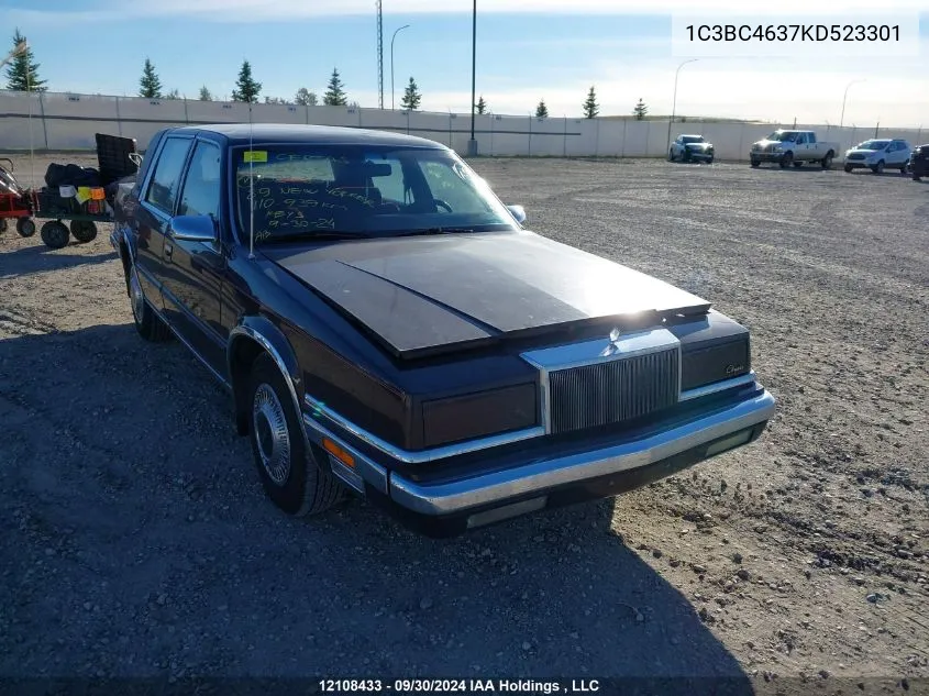 1989 Chrysler New Yorker C-Body VIN: 1C3BC4637KD523301 Lot: 12108433